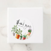 Étiquettes Cadeau Boho Aquarelle Poted Houplant Merci (En situation)