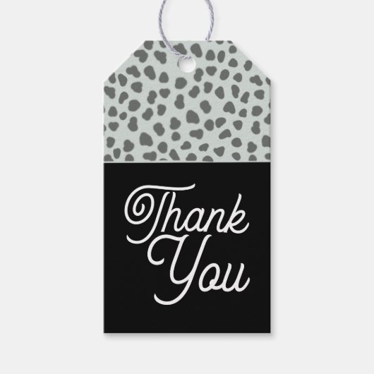 Étiquettes-cadeau Boho Art Déco Moderne Chic Leopard (Devant)