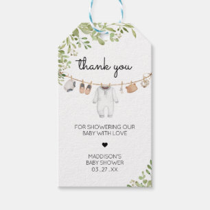 Étiquettes-cadeau Boho Baby Clothes Baby shower Favoriser Tags