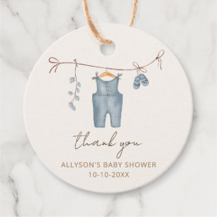 Étiquettes Cadeau Boho bébé vêtements doux bébé garçon baby shower