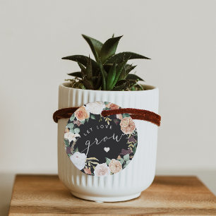 Étiquettes Cadeau Boho Blooms laisser l'amour croître Plante ou seme