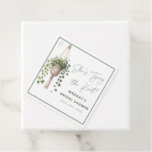 Étiquettes Cadeau Boho Chic Botanique "Attachez le Nœud" Enterrement (En situation)