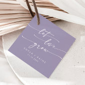 Étiquettes Cadeau Boho Chic Lavender Purple Let Love Mariage
