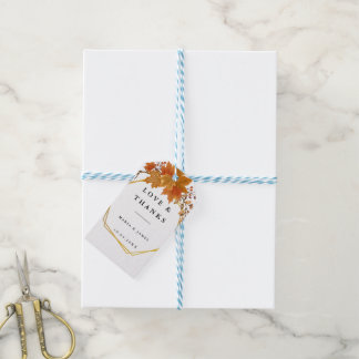 Étiquettes-cadeau Boho Chic Mariage de automne
