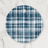 Étiquettes Cadeau Boho Citrouille Blue Floral Baby shower (Dos)