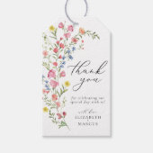Étiquettes-cadeau : Boho Colorful Fleur sauvage Fairytale Wedding Fa (Devant)