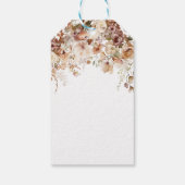 Étiquettes-cadeau Boho Fall en amour Baby shower Fleur sauvage (Dos)