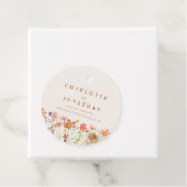 Étiquettes Cadeau Boho Fall Floral Mariage Merci (En situation)