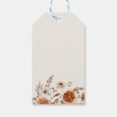 Étiquettes-cadeau Boho Fall Ghost Baby shower Merci Favoriser (Dos)