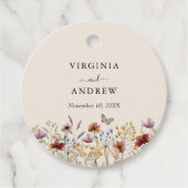 Étiquettes Cadeau Boho Fleur Sauvage (Devant)