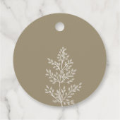 Étiquettes Cadeau Boho Fleur sauvage moderne Mariage aquarelle (Dos)