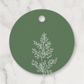 Étiquettes Cadeau Boho Fleur sauvage moderne Mariage aquarelle (Dos)