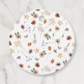 Étiquettes Cadeau Boho Floral (Dos)