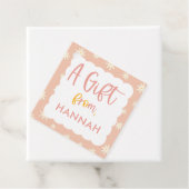 Étiquettes Cadeau Boho Floral Daisy Cadeau Anniversaire (En situation)