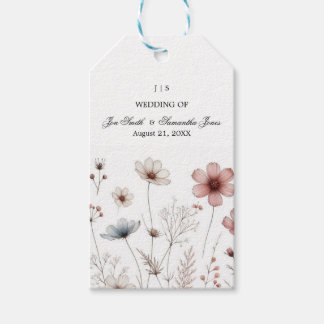 Étiquettes-cadeau Boho floral été simple