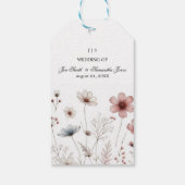 Étiquettes-cadeau Boho floral été simple (Dos)