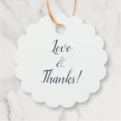 Étiquettes Cadeau Boho Floral Lily de Vallée Mariage (Dos)