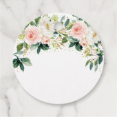 Étiquettes Cadeau Boho Floral Rose Gold Anniversaire (Dos)