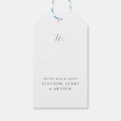 Étiquettes-cadeau Boho Gingerbread House Citation magique Noël (Dos)