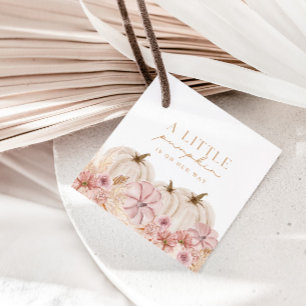 Étiquettes Cadeau Boho Girls Pampas Grass Citrouille personnalisé