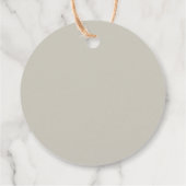 Étiquettes Cadeau Boho hiver baby shower thé fête merci (Dos)