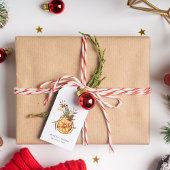 Étiquettes-cadeau Boho Hiver Vacances Mariage séché Orange