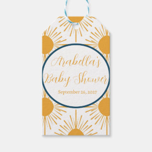 Étiquettes-cadeau Boho Little Ray of Sun Baby shower neutre