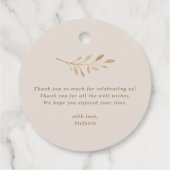 Étiquettes Cadeau Boho maman et bébé Baby shower de hérisson Merci (Dos)