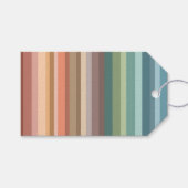 Étiquettes-cadeau Boho Modern Chic Stripes (Devant (Horizontal))