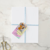 Étiquettes-cadeau Boho moderne heureux anniversaire ajouter nom date (Avec de laficelle)