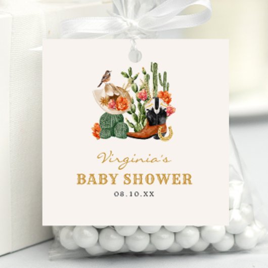 Étiquettes Cadeau Boho Occidental