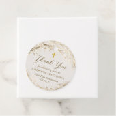 Étiquettes Cadeau Boho Pampas Herbe Communion moderne (En situation)