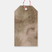 Étiquettes-cadeau Boho Pampas Mariage d'aquarelle en laiton (Dos)