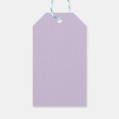 Étiquettes-cadeau Boho Purple Aquarelle Florale Mariage (Dos)