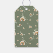 Étiquettes-cadeau Boho Rainbow Baby (Dos)