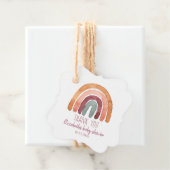 Étiquettes Cadeau Boho Rainbow Girl Baby shower Merci (En situation)