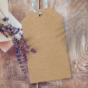Étiquettes-cadeau Boho rustique Kraft simple et élégant