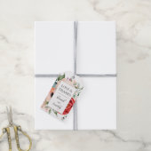 Étiquettes-cadeau Boho rustique Mariage floral (Avec de la ficelle)