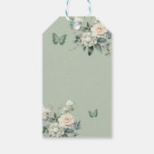 Étiquettes-cadeau Boho Sage Green Rose fille 15 Años Merci (Dos)