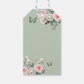 Étiquettes-cadeau Boho Sage Green Rose fille 15 Años Merci (Dos)