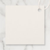 Étiquettes Cadeau Boho Sage vert et Mariage de fleurs d'ivoire (Dos)