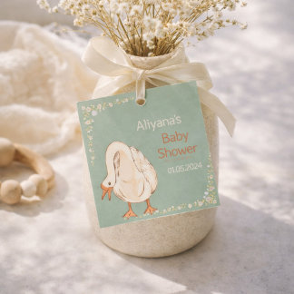 Étiquettes Cadeau Boho Silly Goose Personalized Baby Shower 