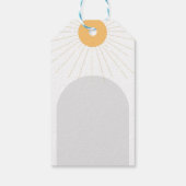 Étiquettes-cadeau Boho Sunshine Merci fête d'anniversaire (Dos)