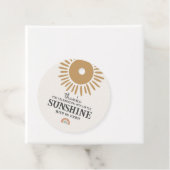 Étiquettes Cadeau boho sunshire anniversaire rainbow faveur tag (En situation)
