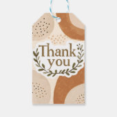 Étiquettes-cadeau Boho Thank You Gift Tag (Dos)