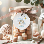 Étiquettes Cadeau Boho Watercolor Rainbow Baby shower