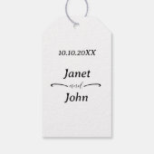 Étiquettes-cadeau Boho Wedding Favor (Dos)