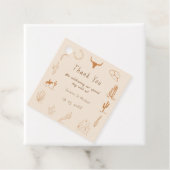 Étiquettes Cadeau Boho Western Cowboy Mariage d'illustration (En situation)