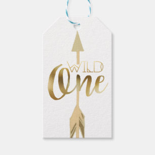 Étiquettes-cadeau Boho Wild One   Première fête d'anniversaire