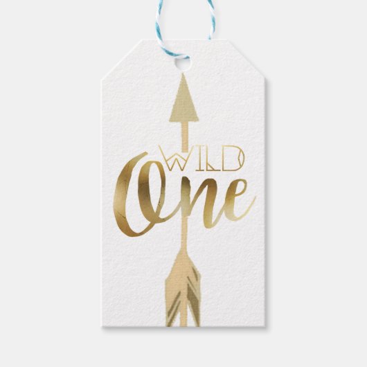 Étiquettes-cadeau Boho Wild One | Première fête d'anniversaire (Devant)
